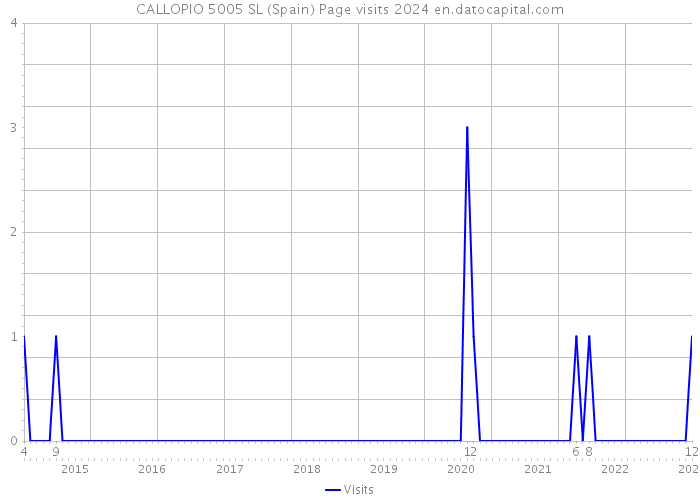 CALLOPIO 5005 SL (Spain) Page visits 2024 