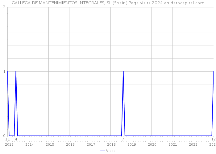 GALLEGA DE MANTENIMIENTOS INTEGRALES, SL (Spain) Page visits 2024 