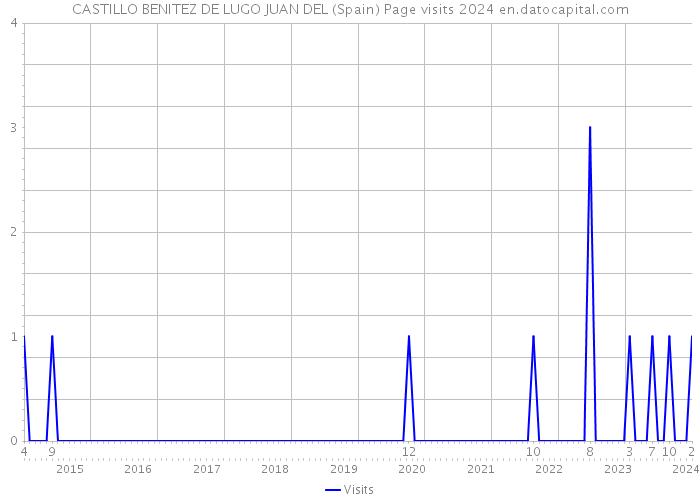 CASTILLO BENITEZ DE LUGO JUAN DEL (Spain) Page visits 2024 