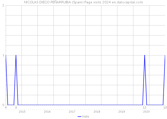 NICOLAS DIEGO PEÑARRUBIA (Spain) Page visits 2024 