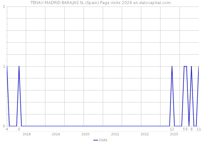TENAX MADRID BARAJAS SL (Spain) Page visits 2024 