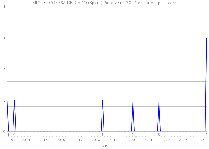 MIGUEL CONESA DELGADO (Spain) Page visits 2024 
