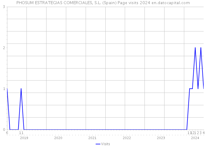 PHOSUM ESTRATEGIAS COMERCIALES, S.L. (Spain) Page visits 2024 