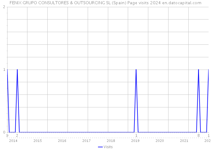 FENIX GRUPO CONSULTORES & OUTSOURCING SL (Spain) Page visits 2024 