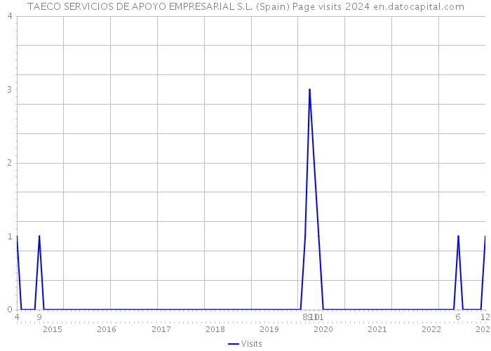TAECO SERVICIOS DE APOYO EMPRESARIAL S.L. (Spain) Page visits 2024 