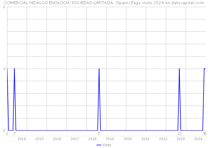 COMERCIAL HIDALGO ENOLOGIA SOCIEDAD LIMITADA. (Spain) Page visits 2024 