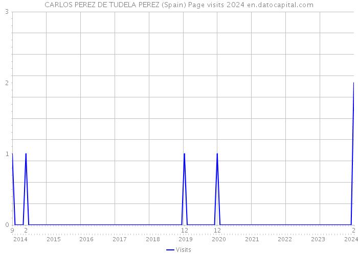 CARLOS PEREZ DE TUDELA PEREZ (Spain) Page visits 2024 