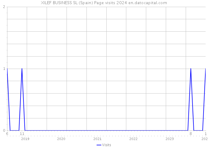 XILEF BUSINESS SL (Spain) Page visits 2024 