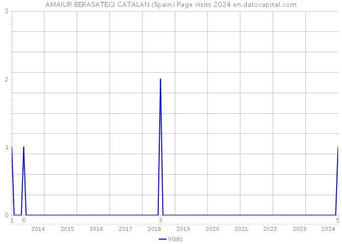 AMAIUR BERASATEGI CATALAN (Spain) Page visits 2024 