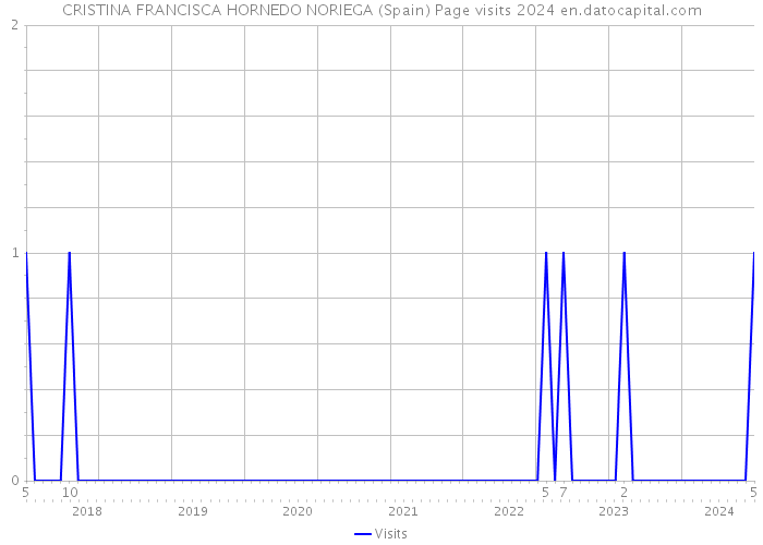 CRISTINA FRANCISCA HORNEDO NORIEGA (Spain) Page visits 2024 