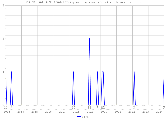 MARIO GALLARDO SANTOS (Spain) Page visits 2024 