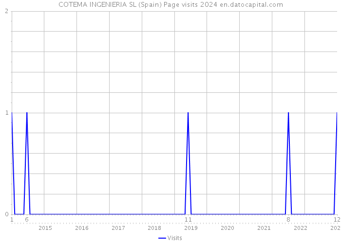 COTEMA INGENIERIA SL (Spain) Page visits 2024 