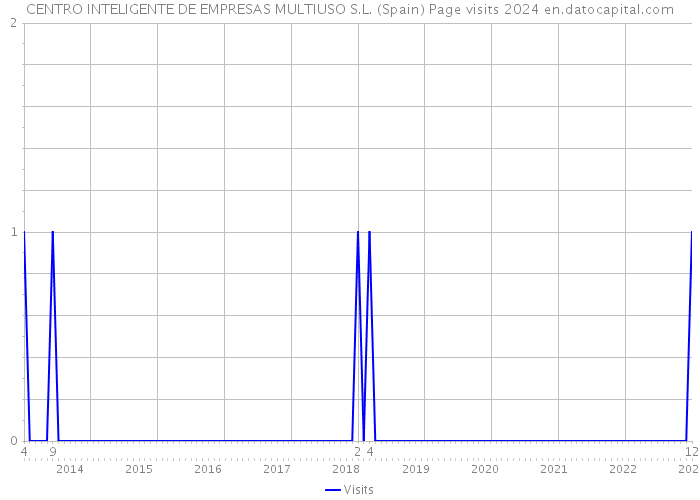 CENTRO INTELIGENTE DE EMPRESAS MULTIUSO S.L. (Spain) Page visits 2024 