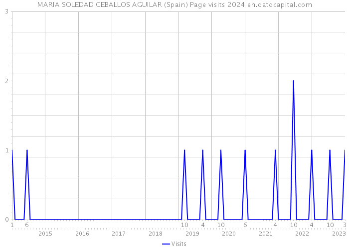 MARIA SOLEDAD CEBALLOS AGUILAR (Spain) Page visits 2024 