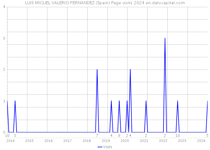 LUIS MIGUEL VALERIO FERNANDEZ (Spain) Page visits 2024 