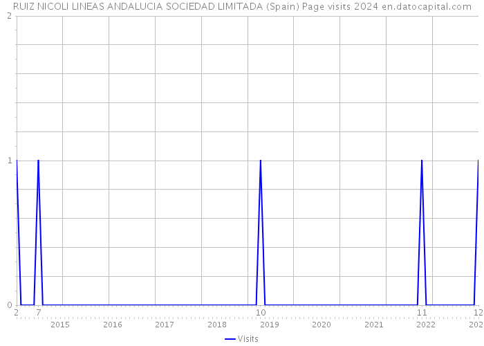 RUIZ NICOLI LINEAS ANDALUCIA SOCIEDAD LIMITADA (Spain) Page visits 2024 