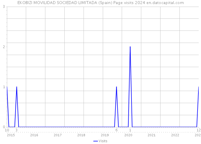 EKOBIZI MOVILIDAD SOCIEDAD LIMITADA (Spain) Page visits 2024 
