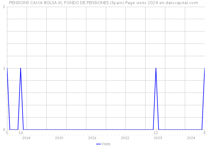 PENSIONS CAIXA BOLSA III, FONDO DE PENSIONES (Spain) Page visits 2024 