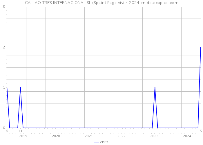 CALLAO TRES INTERNACIONAL SL (Spain) Page visits 2024 