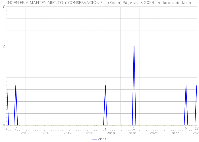 INGENIERIA MANTENIMIENTO Y CONSERVACION S.L. (Spain) Page visits 2024 