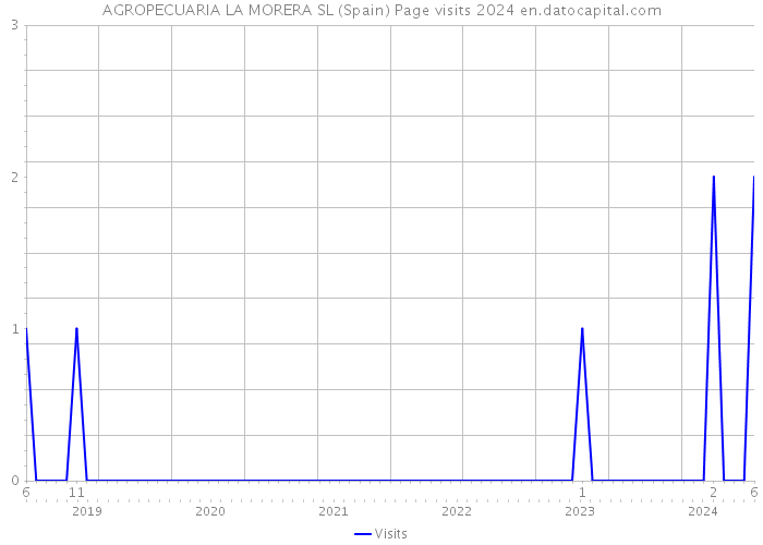 AGROPECUARIA LA MORERA SL (Spain) Page visits 2024 