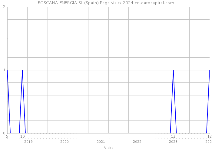 BOSCANA ENERGIA SL (Spain) Page visits 2024 