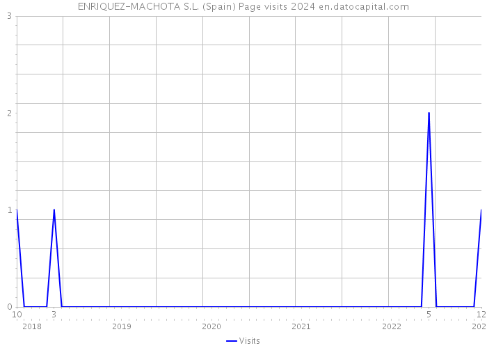 ENRIQUEZ-MACHOTA S.L. (Spain) Page visits 2024 