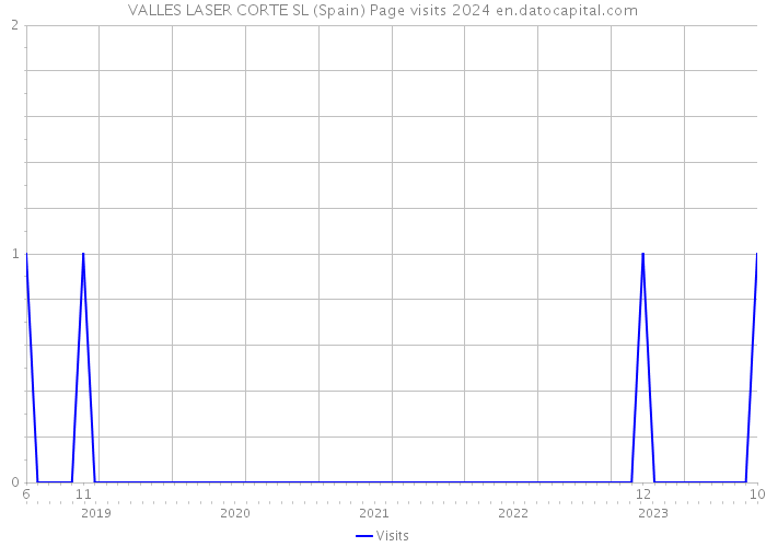 VALLES LASER CORTE SL (Spain) Page visits 2024 