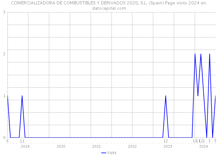 COMERCIALIZADORA DE COMBUSTIBLES Y DERIVADOS 2020, S.L. (Spain) Page visits 2024 