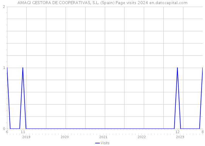 AMAGI GESTORA DE COOPERATIVAS, S.L. (Spain) Page visits 2024 