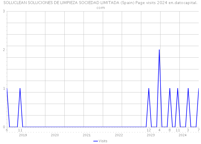 SOLUCLEAN SOLUCIONES DE LIMPIEZA SOCIEDAD LIMITADA (Spain) Page visits 2024 