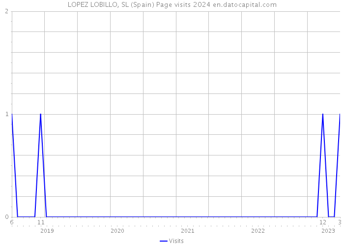 LOPEZ LOBILLO, SL (Spain) Page visits 2024 