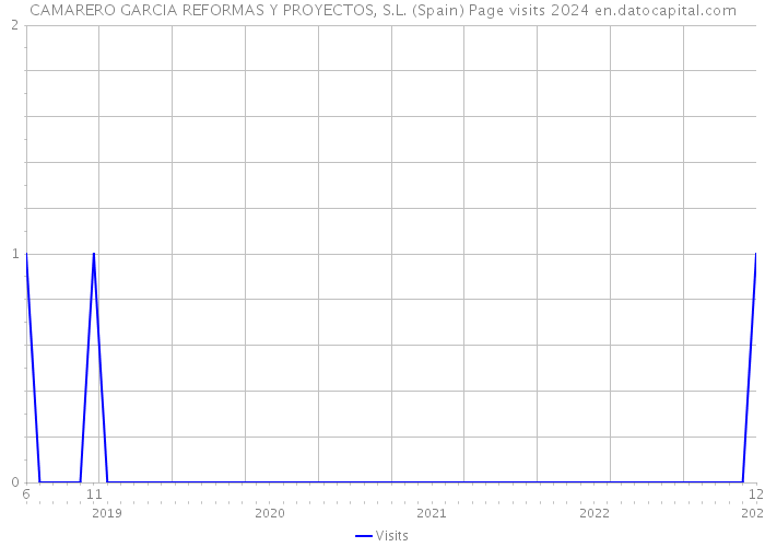CAMARERO GARCIA REFORMAS Y PROYECTOS, S.L. (Spain) Page visits 2024 
