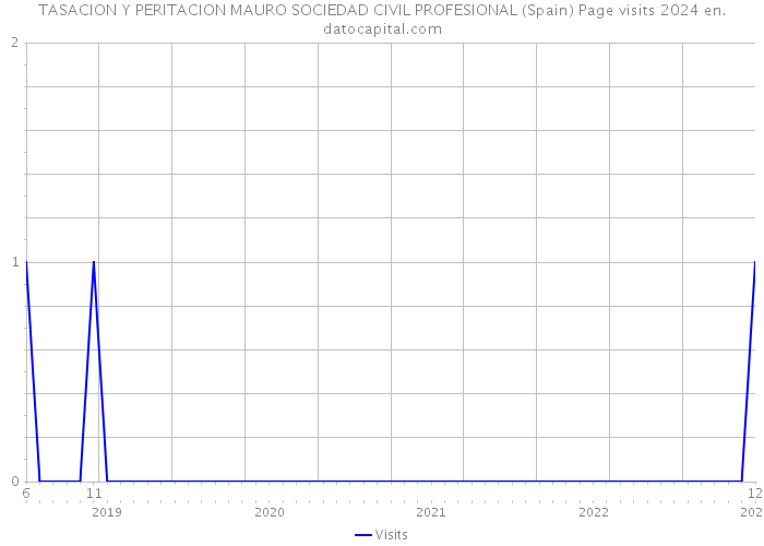 TASACION Y PERITACION MAURO SOCIEDAD CIVIL PROFESIONAL (Spain) Page visits 2024 