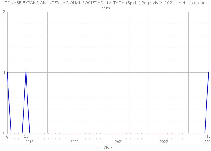TONASE EXPANSION INTERNACIONAL SOCIEDAD LIMITADA (Spain) Page visits 2024 