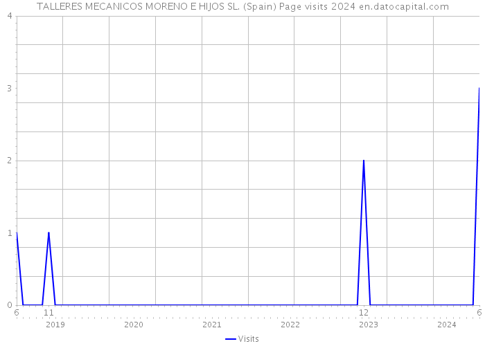 TALLERES MECANICOS MORENO E HIJOS SL. (Spain) Page visits 2024 