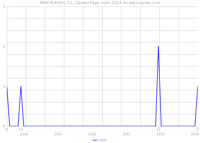 MAS PLANAS, S.L. (Spain) Page visits 2024 