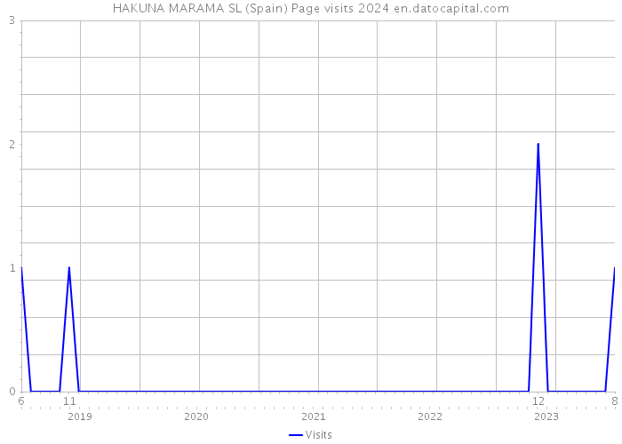 HAKUNA MARAMA SL (Spain) Page visits 2024 