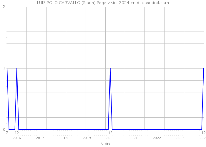 LUIS POLO CARVALLO (Spain) Page visits 2024 