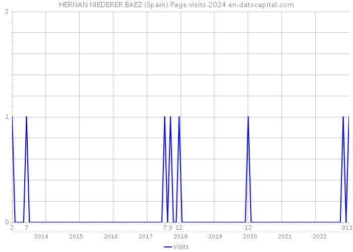 HERNAN NIEDERER BAEZ (Spain) Page visits 2024 