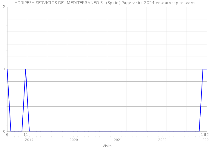 ADRIPESA SERVICIOS DEL MEDITERRANEO SL (Spain) Page visits 2024 