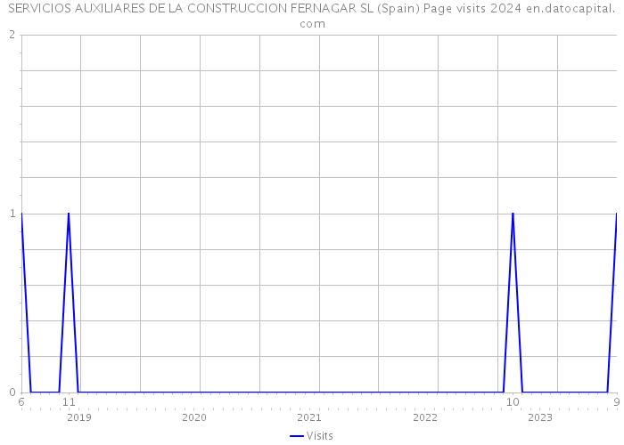 SERVICIOS AUXILIARES DE LA CONSTRUCCION FERNAGAR SL (Spain) Page visits 2024 