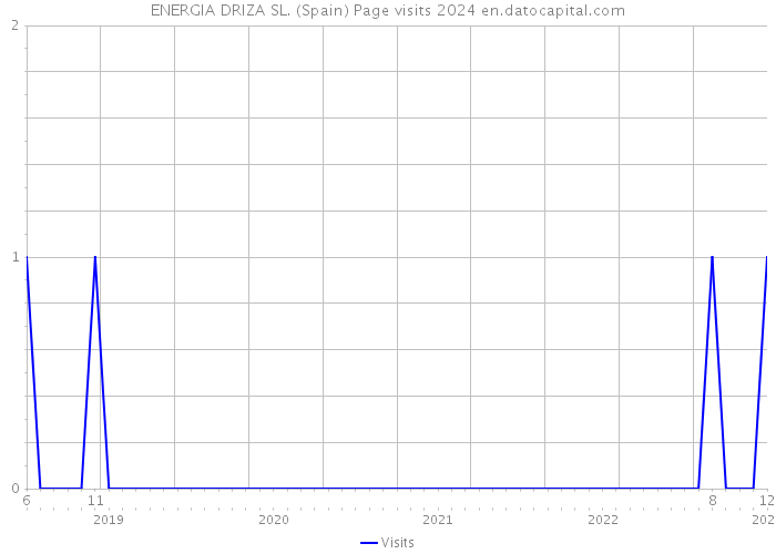 ENERGIA DRIZA SL. (Spain) Page visits 2024 