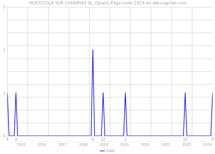 HORTICOLA SUR CANARIAS SL. (Spain) Page visits 2024 