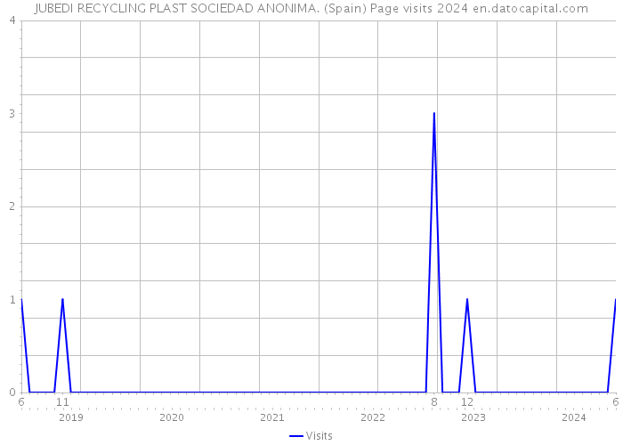 JUBEDI RECYCLING PLAST SOCIEDAD ANONIMA. (Spain) Page visits 2024 