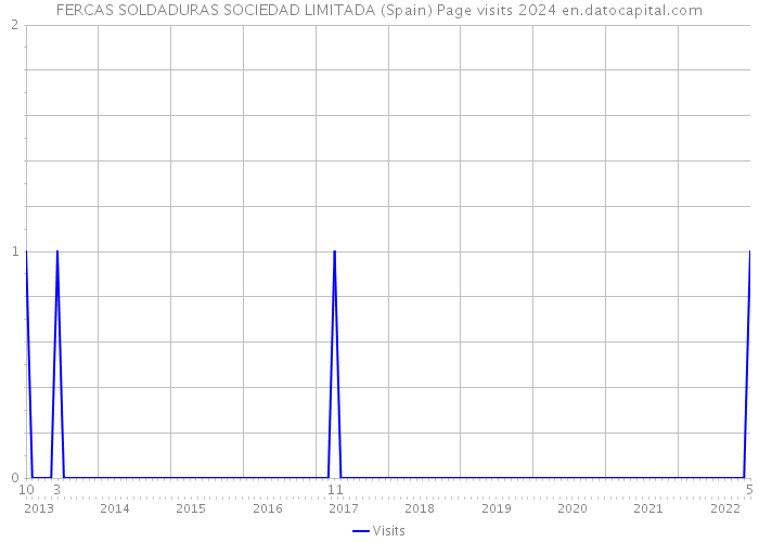 FERCAS SOLDADURAS SOCIEDAD LIMITADA (Spain) Page visits 2024 