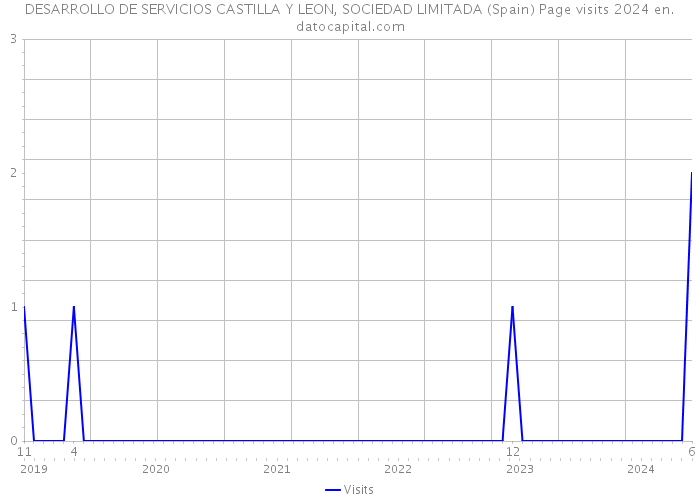 DESARROLLO DE SERVICIOS CASTILLA Y LEON, SOCIEDAD LIMITADA (Spain) Page visits 2024 