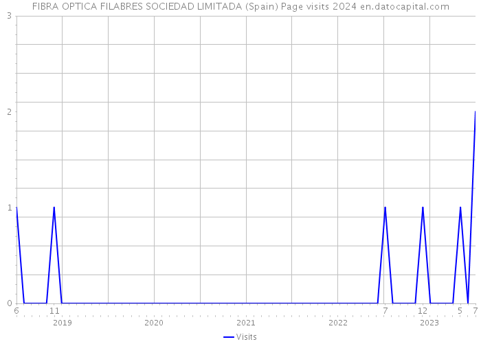 FIBRA OPTICA FILABRES SOCIEDAD LIMITADA (Spain) Page visits 2024 