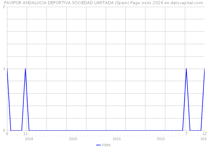 PAVIPOR ANDALUCIA DEPORTIVA SOCIEDAD LIMITADA (Spain) Page visits 2024 