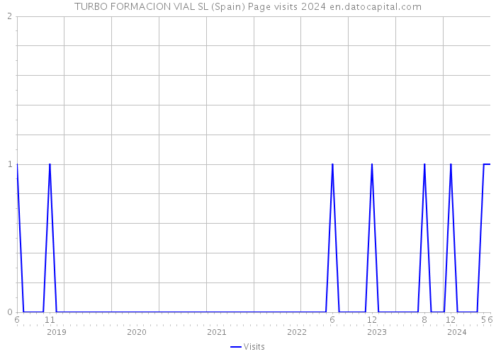 TURBO FORMACION VIAL SL (Spain) Page visits 2024 
